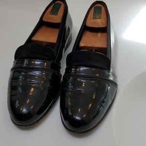 Bally Patent Leather Tuxedo Loafers